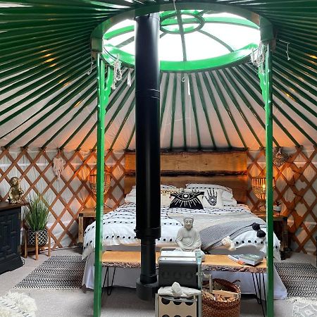 O Dan Y Coed Luxury Yurt With Hot Tub Hotel Chwilog Екстериор снимка
